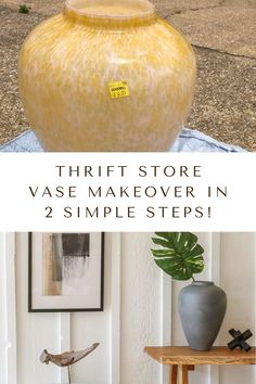 diy weathered vase makeover with paint Refinish Ceramic Vase, Spray Paint Vases Diy, Textured Ceramic Vase, Painting A Glass Vase, Spray Paint Glass Vases, Painting Glass Vases