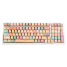 customize-keycaps-98-series-pbt-mechanical-keyboard-set Cute Mechanical Keyboard, Creamy Keyboard, Pretty Keyboard, Cute Keyboards, Pastel Keyboard, Imac Keyboard, Keyboard Build, Fun Keyboards, Colorful Keyboard