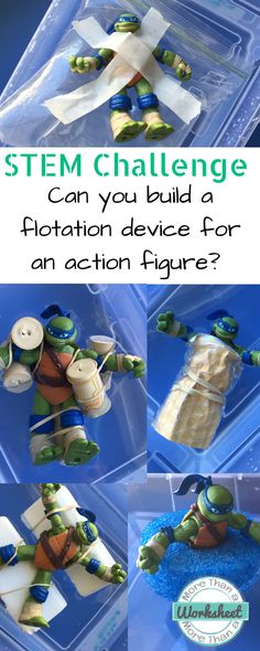 STEM Challenge: Can you build a flotation device for an action figure? from More Than a Worksheet. Guide your students through the entire STEM engineering process with a simple trifold. Teach about buoyancy and density while learning the design process. Reading passage and rubric included, too! $ #STEM #STEMchallenge #STEMengineering Cinderella Steam Activities, Stem Engineering Challenges, Stem Building Challenges For Kids, Fun Stem Activities Elementary, Steam Projects Elementary, Stem Activities Elementary, Vetenskapliga Experiment, Stem Challenge