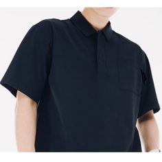 Makie Clothier Designer Collared Quarter Button Front Short Sleeve Single Chest Pocket Boxy High-End Cotton Shirt Top Size: Small / Medium (Unisex; See Measurements) Color: Black Fabric: 100% Cotton Msrp: $320!! Condition: Great, Preloved Condition (Min Signs Of Wear / Wash Wear; Min Fading. Please See/Zoom In To, All Pics To See Condition). Chic And Sophisticated Designer, Minimalist, Unisex, Cotton Top. Pull-Over Collared Covered Quarter Button Front Placket Single, Left Chest Pocket Short Sleeve Relaxed, Unstructured, Boxy Silhouette Lightweight And Breathable Cotton Made In The Usa ***Stock Pic Depicts Similar Style/Fit/Color; Not Exact. Used For Styli Pocket Top, Designer Shorts, Cotton Top, Shorts With Pockets, Black Design, Shirt Top, Cotton Tops, Sleeve Cotton, Black Fabric