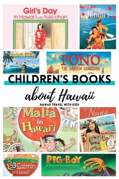 children's books about hawaii with text overlay that reads, girls in hawaii