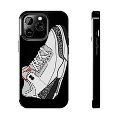 Show off your love for sneaker culture with this Air Jordan 3 iPhone Case, featuring a sleek illustration of the legendary Air Jordan 3 sneaker. Known for its timeless design and elephant print detailing, this case is perfect for sneakerheads and Jordan fans alike. Designed to protect your phone in style, this case combines durability with a bold, high-resolution graphic. Key Features: .: Detailed graphic of the iconic Air Jordan 3 sneaker .: Lightweight, slim-fit case for easy handling .: Provides protection against bumps, drops, and scratches .: Full access to buttons, ports, and camera .: Perfect gift for sneaker enthusiasts and Jordan collectors! Make a statement with this stylish phone case that honors the legacy of the Air Jordan 3--both on and off the court. Air Jordan Phone Cases, Sneaker Culture, Sneaker Design, Stylish Phone Case, Air Jordan 3, Retro Sneakers, Elephant Print, Jordan 3, Coque Iphone