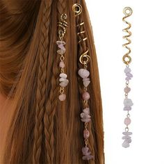 Colored Natural Stone Pendant Hair Jewelry for Braids Dreadlock Accessories Hair Charms for Women Girls Material: alloy Color: as the picture shows, (Due to the difference between different monitors, the picture may have slight color difference. please make sure you do not mind before ordering, Thank you!) Package weight: 10g Package size: 10x2x2cm,(Please allow 1-3mm error due to manual measurement. please make sure you do not mind before ordering.) Bracelets Anklet Thread Cute Matching Bracele Anklet Thread, Dreadlocks Accessories, Braids Jewelry, Jewelry For Braids, Viking Costumes, Hair Jewelry For Braids, Hair Braid Beads, Wired Jewelry, Braid Accessories