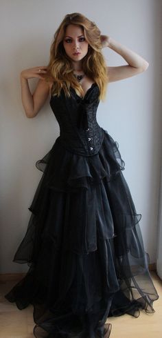 goth wedding dresses with sleeves - Yahoo Image Search Results Lace Sweetheart Wedding Dress, A Prom Dress, Prom Dresses 2016, Goth Wedding, Corset Dress Prom, Sweetheart Wedding Dress, Beauty Dress, Gothic Wedding