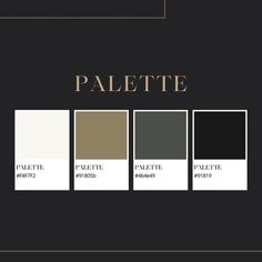 color palette for websites Black Gold Pallete Color, Black Colour Palette Mood Boards, Dark Scandinavian Color Palette, Black White Gold Colour Palette, Dark Room Color Pallete, Black And Gold Color Palette Branding, Dark Color Palate, Color Palette Charcoal, Black Luxury Color Palette