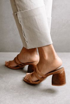 Mule Heel, Brown Suede Heels, Sustainable Leather, Suede Mules, Suede Block Heels, Block Heel Sandals, Brown Heels, Suede Sandals, Brown Sandals