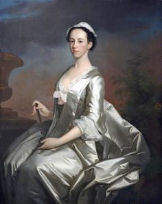 a painting of a woman in a white dress