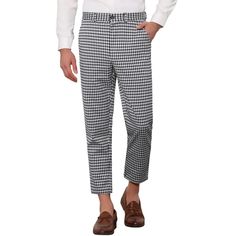 Lars Amadeus plaid dress pants feature a unique plaid pattern design that stands out from regular plaid pants, offering a more fashionable feel. Suitable for both formal and informal occasions, these pants can be worn to weddings, business meetings, work, parties, and dates. Made from 60% cotton, 36% viscose, and 4% spandex, they provide comfort and flexibility. The flat front, button front with zip closure, and irregular plaid pattern add to their stylish appeal. These pants are versatile for a Plaid Pattern Design, Front Zipper Dress, Work Parties, Dress Pants Black, Dress Pant Suit, Plaid Dress Pants, Flats Patterns, Solid Color Dress, Mens Plaid