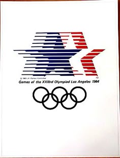 an olympic poster with the logo for the games of the xxiird olympics