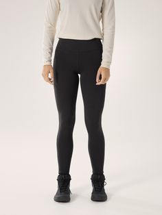 Versatile, comfortable cold-weather performance legging with excellent stretch. Performance Leggings, High Rise Leggings, Cold Weather, Tights, High Rise, Pants For Women, Pants, Black, Trousers