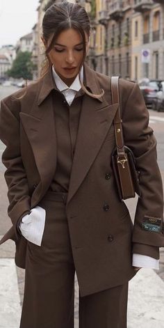 Blazer Pants Set, 00s Mode, Chique Outfits, Woman Suit Fashion, Looks Street Style, Moda Vintage, Looks Chic, Mode Inspo, 가을 패션