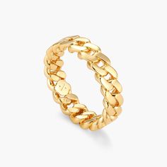 We are finally bringing our best-selling collection full circle with the gold 6mm Cuban Link Ring. This men’s ring has all the classic features of our Cuban chains. Pair with any piece in our best-selling Cuban Collection. Classic Yellow Gold Chain Ring, Classic Round Stackable Chain Ring, Classic Tarnish Resistant Round Chain Ring, Classic Stackable Round Chain Ring, Classic Tarnish-resistant Chain Ring, Classic Round Chain Ring For Everyday, Classic Everyday Round Chain Ring, Classic Everyday Chain Ring, Classic Gold Chain Ring With Round Band