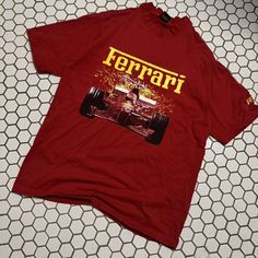 Crazy grail vintage 1999 Ferrari shirt super good quality and awesome graphic size xl Ferrari Shirt, Super Good, Good Quality, Ferrari, Mens T, Men's T Shirt, Mens Accessories, Outfit Accessories, Mens Tshirts