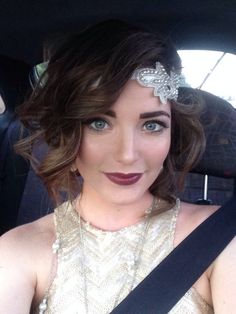 20s Makeup, Christmas Party Makeup, Gatsby Style, Penteado Cabelo Curto