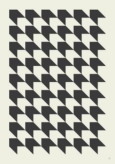 an abstract black and white pattern with diagonals in the middle, on a beige background