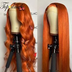 Frontal Wig Body Wave, Long Human Hair Wigs, Ginger Hair Color, Colored Wigs, Body Wave Wig, Hair Quality, Brazilian Human Hair