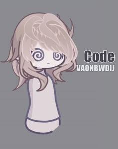 an anime character with long hair and big eyes, wearing a white shirt that says code zero