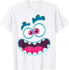 Solid colors: 100% Cotton; Heather Grey: 90% Cotton, 10% Polyester; All Other Heathers: 50% Cotton, 50% Polyester Imported Machine Wash This cute Monster Halloween shirt features a happy friendly monster face with smiling mouth. Cool to wear as a simple easy costume to a Halloween party or for kindergarten boys and girls to wear while they trick or treat. For family, group or friend, Grab this funny Halloween monster face tee which is a cool present for the whole family. Makes a awesome gift ide Homemade Monster Costume, Cute Monster Costume, Smiling Mouth, Friendly Monster, Monster Costume, Easy Costume, Monster Costumes, Gift Ide, Monster Halloween