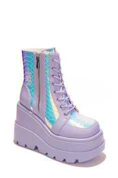 PRICES MAY VARY. fabric Rubber sole Boot opening measures approximately 9 inches around Cape Robbin WOMENS RADIO LILAC Drag Brunch, Oc Things, Block Heels Boots, Rubber Sole Boots, Goth Shoes, Goth Boots, Boots White, Heels For Women, Black Heel Boots