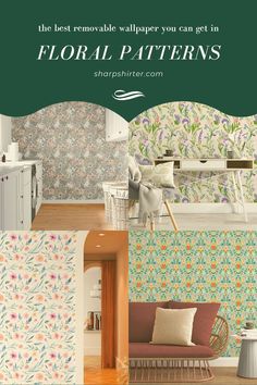 various removable floral wallpapers Wall Pop