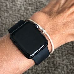 Black Leather Watch Bands, Black Leather Cuff Watch Bands, Black Leather Rectangular Apple Watch Band, Couple Bracelets Leather, Black Apple Watch Band, Apple Aesthetic, Bracelet Couples, Couples Bracelets, Bracelets Leather