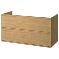 a wooden drawer with two drawers on one side