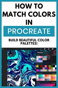 how to match colors in procreate - build beautiful color palettes