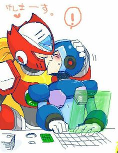 an image of a cartoon character hugging someone