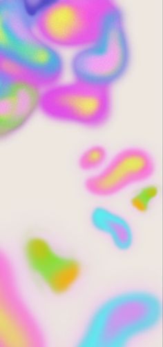 an abstract image of multicolored shapes on a white background