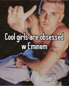 a man with tattoos on his arm and the words cool girls are dressed w'emiem