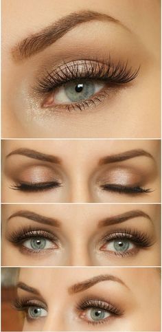 8 Tricks for Longer Eyelashes Wedding Makeup Blue, Eyeshadow Tutorial For Beginners, Wedding Hairstyles And Makeup, Best Wedding Makeup, Makeup Tip, Simple Eyeshadow, Beauty Make-up, Makijaż Smokey Eye