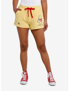 Disney Winnie The Pooh Bee & Hunny Lounge Shorts Pooh Outfits, Winnie The Pooh Bee, Girls Lounge, Pooh Dress, Winnie The Pooh Cartoon, Hunny Pot, Girls Loungewear, Disney Clothing, Disney Themed Outfits