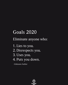 a black and white photo with the words goals 2020 written on it, in front of a dark background