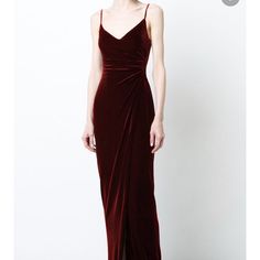 Waist Size Is 28in. The Dress Is Floor Length. Great From Prom Dress Or Bridesmaid Dress. Brand New With Tags Never Worn. Exposure: Reformation, Anthropologie, Urban Outfitters. Burgundy Holiday Dress, Velvet Holiday Dress, Velvet Evening Dress, Velvet Prom Dress, Long Sleeve Prom, Corset Dress Prom, Red Velvet Dress, Prom Dress Inspiration, Burgundy Velvet