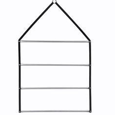 a hanging shelf with three shelves on it