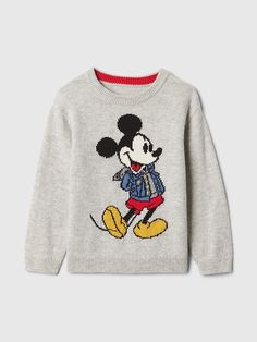 Toddler Boy Sweater, Clothes Autumn, Baby Mickey, Chic Sweaters, Kids Outfits Girls, Kids Sweater, Disney Outfits, Baby Disney, Baby Gap