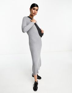 Dress by & Other Stories Low effort, high reward Crew neck Long sleeves Slim fit Knitted Midi Dress, Winter Essentials, Winter Dresses, Body Fit, Jeans Shop, Casual Dresses For Women, Day Dresses, Dresses For Sale, Casual Looks