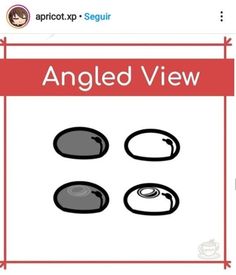 an animated video game with three circles and the words'angle view '