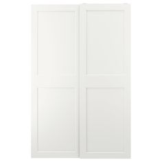 an open white door on a white background