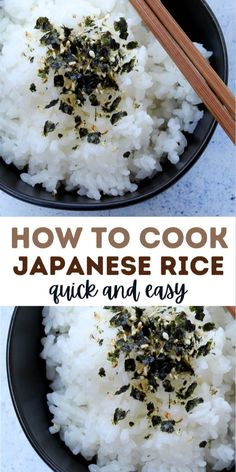 how to cook japanese rice quick and easy