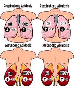 the different stages of acidatosis