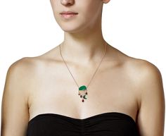 With its sculptural, mobile-like, eclectic elegance, these Grainne Morton necklace is a stunning collection of little vintage trinkets. Hanging from the carved chrysoprase cloud are dangling multi gems. Full of movement, their balanced composition adds to their eye catching, statement making vibe. length : 16" : 18K yellow gold plated silver pendant drop length : 1 5/8"chrysoprase cloud : 12mm x 18mmmoonstone, opal, peridot, tourmaline : vary : 4mm x 6mm to 7mm x 10mm18K yellow gold plated silve Raincloud Necklace, Grainne Morton, Vintage Trinkets, Gold Plated Silver, Silver Pendant, Tourmaline, Turquoise Necklace, Cross Necklace, Opal