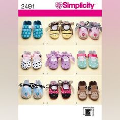 there are many pictures of baby shoes with different colors and designs on the bottom one