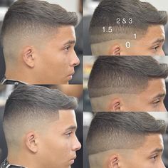 See this Instagram photo by @barberlessons_ • 1,328 likes Different Haircuts, Hair Cut Guide, High Skin Fade, Low Fade Haircut, Taper Fade Haircut, Tapered Haircut, Skin Fade, Faded Hair, Men Haircut Styles