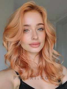 33 Trending Rose Gold Hair Color Ideas for Blondes and Brunettes: Unique Styles Strawberry Blonde Balayage, Rose Highlights, Rose Gold Hair Color Ideas, Gold Hair Color Ideas, Rose Gold Hair Color, Gold Hair Color, Rose Gold Highlights, Gold Hair Colors, Gold Trend