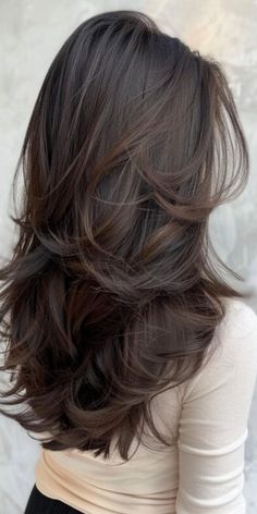 32 Modern Layered Haircuts for Long, Thick Hair Check more at https://outfitfashionideas.com/2024/10/27/32-modern-layered-haircuts-for-long-thick-hair/ Good Layered Haircut, Long Brown Haircut Layers, Haïr Cut Long Hair Layers, Back Layered Hair, Cute Haircut With Layers, Long Tailbone Haircut, Haircut For Long Brown Hair, Hair In Layers Medium, Long Hair Wavy Layers