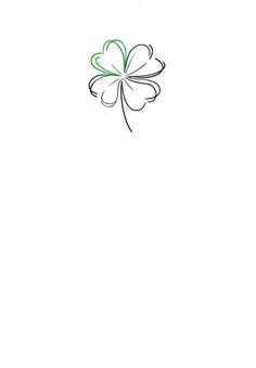 a four leaf clover on a white background