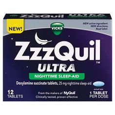 zzzquil ultra night time sleep aid tablets, 12 counts per box by vicks