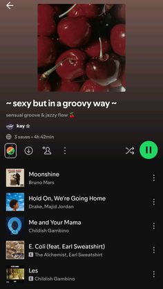 sensual groove & jazzy flow 🍒   link: https://open.spotify.com/playlist/1LIRKEBZNKijY8kmFfK5G7?si=JY-FCu30Ti21TtprGGoFlg&pi=KcV8vksBSRmGH   🏷️ #playlist #music #spotify #aesthetic #jazz #groovy #hippie #goodvibes High Vibration Music Playlist, Spotify Playlists Ideas, Music Spotify Aesthetic, Aesthetic Jazz, Gym Songs, Party Music Playlist, Jazz Playlist, Swag Music