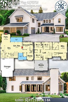 the floor plan for this house is very large and has lots of space to put in it